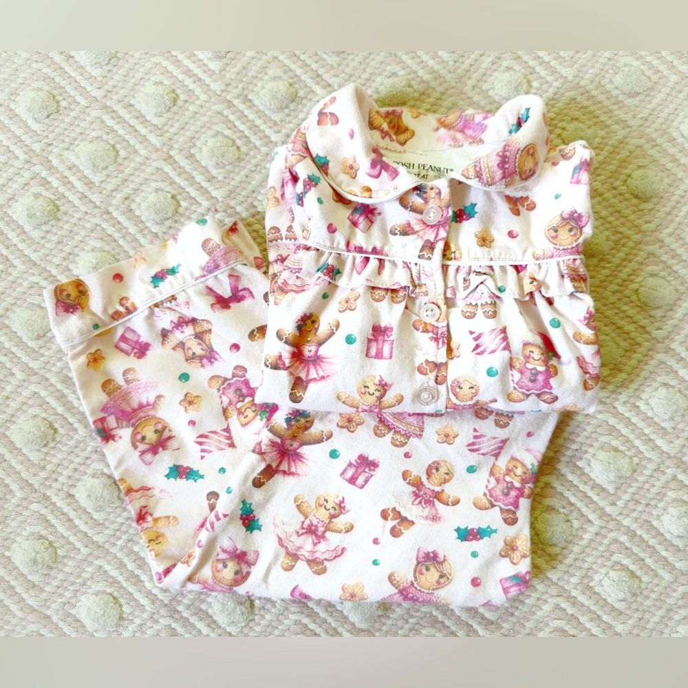 Posh Peanut - Ginger Posh Flannelette Pajama Set, 3T-4T